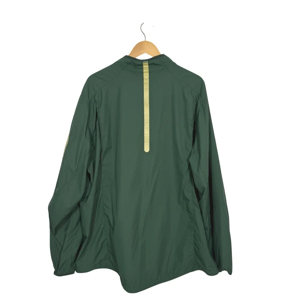 Nike Baylor Bears Mens XXL Green Quarter Zip Windbreaker Jacket BU NCAA Sports